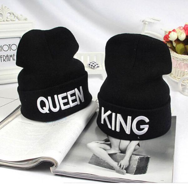 Beanies KING QUEEN Letter Embroidery Warm Hat Knitted Cap Hip Hop Men Women Lovers Street Dance Bonnet Skullies Black White, Blue;gray
Beanies KING QUEEN Letter Embroidery Warm Hat Knitted Cap Hip Hop Men Women Lovers Street Dance Bonnet Skullies Black White, Blue;gray