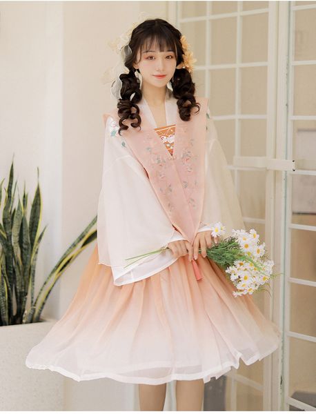 hanfu female chinese style han element fairy waist skirt daily summer with tippet cosplay dresses costume dress, Black;red
hanfu female chinese style han element fairy waist skirt daily summer with tippet cosplay dresses costume dress, Black;red