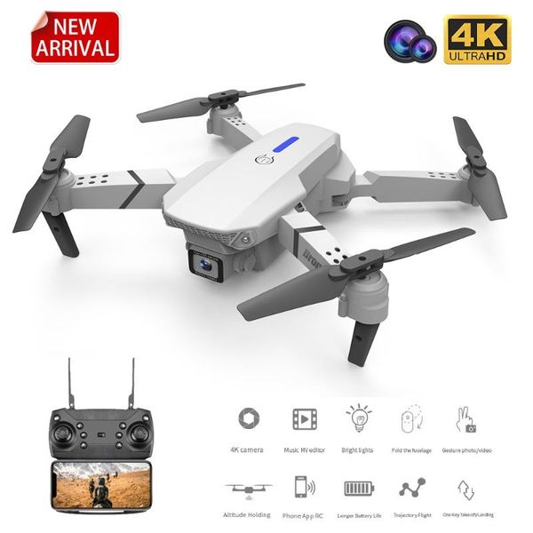 2020 e88 rc drone with wide-angle hd 4k 1080p wifi fpv dual camera height keeping foldable quadcopter dron kids gift toy
2020 e88 rc drone with wide-angle hd 4k 1080p wifi fpv dual camera height keeping foldable quadcopter dron kids gift toy
