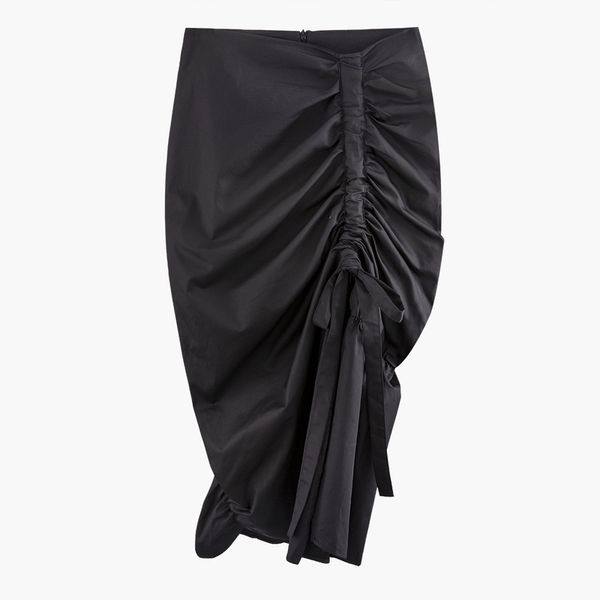 2020 upper waist new buttock thin and cord plied medium length fishtail slit skirt p9217 8u5g, Black
2020 upper waist new buttock thin and cord plied medium length fishtail slit skirt p9217 8u5g, Black