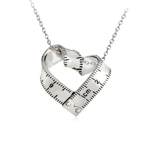 pendant necklaces personality heart-shaped ruler necklace love measuring rule exploring mystery jewelry teacher family friend gift, Silver
pendant necklaces personality heart-shaped ruler necklace love measuring rule exploring mystery jewelry teacher family friend gift, Silver