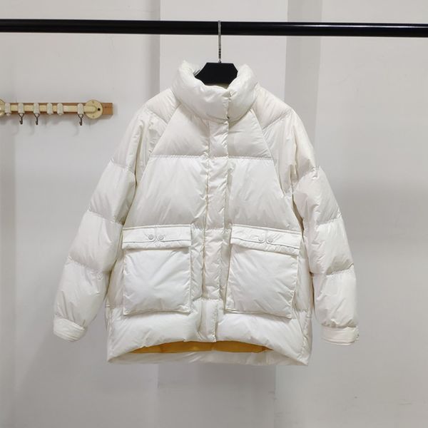 stand collar women thick down jacket winter solid padded coats korean style loose big pockets casual outwear invierno mujer 201103, Black
stand collar women thick down jacket winter solid padded coats korean style loose big pockets casual outwear invierno mujer 201103, Black