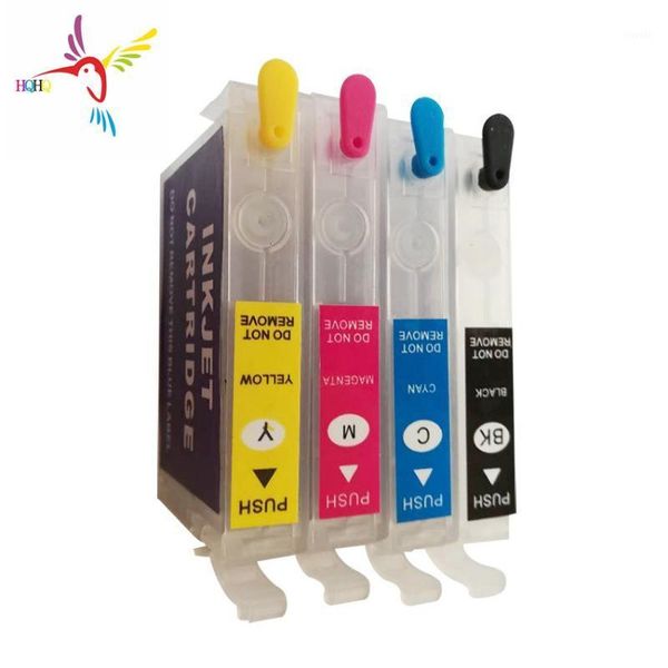 4pcs/set t1321-t1324 refill ink cartridge for n11/nx125 printer refillable with permanent chip1 kits