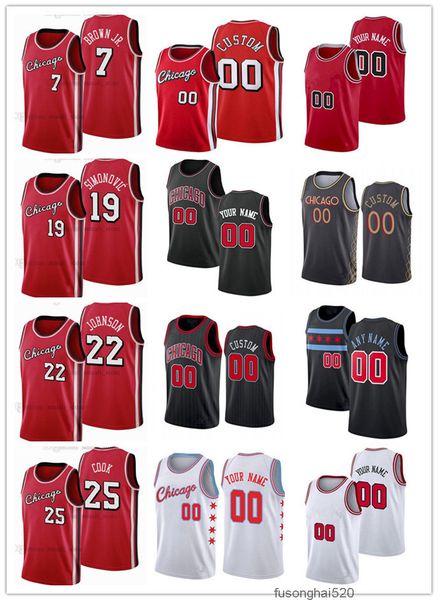 75th mens womens youth chicago's bulls's 19 marko simonovic 25 tyler cook 7 troy brown jr. 22 alize johnson custom basketball jers, Black
75th mens womens youth chicago's bulls's 19 marko simonovic 25 tyler cook 7 troy brown jr. 22 alize johnson custom basketball jers, Black
