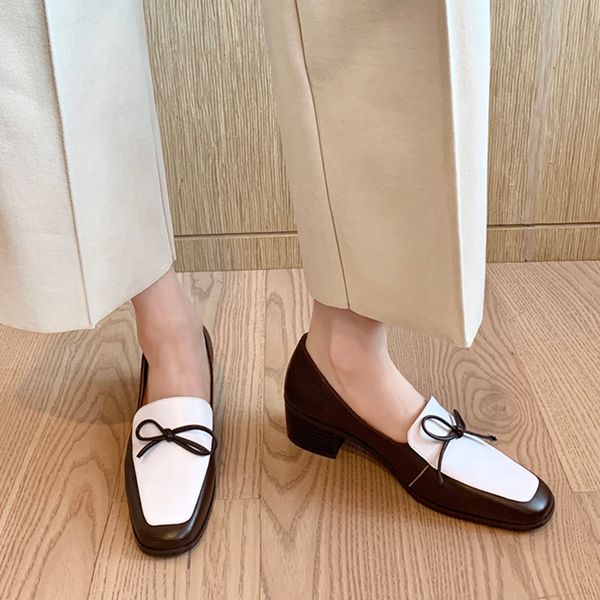 2020 spring madura new color contrast female pumps natural leather shoes genuine office lady knot hqxt, Black
2020 spring madura new color contrast female pumps natural leather shoes genuine office lady knot hqxt, Black