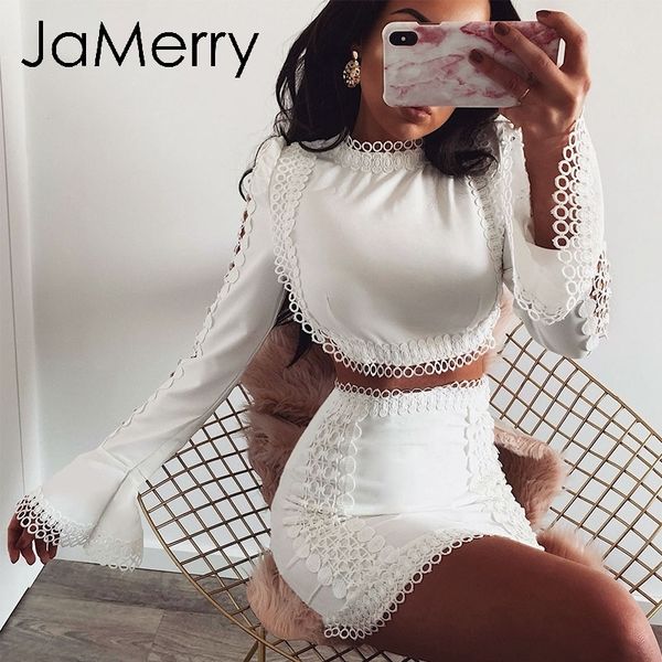 jamerry vintage elegant lace bodycon dress white two piece set hollow out autumn dress suit winter party club mini dresses 201127, Black;gray
jamerry vintage elegant lace bodycon dress white two piece set hollow out autumn dress suit winter party club mini dresses 201127, Black;gray