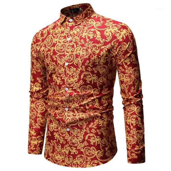 loldeal men's printed gold button down casual long sleeve shirt1, White;black
loldeal men's printed gold button down casual long sleeve shirt1, White;black