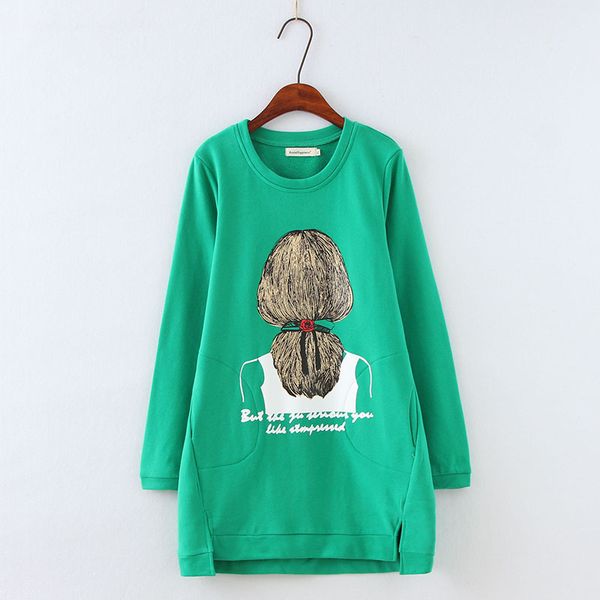 female plus beautiful size printed navy blue hoodies autumn pullovers casual sweaters m9qz, Black;brown
female plus beautiful size printed navy blue hoodies autumn pullovers casual sweaters m9qz, Black;brown