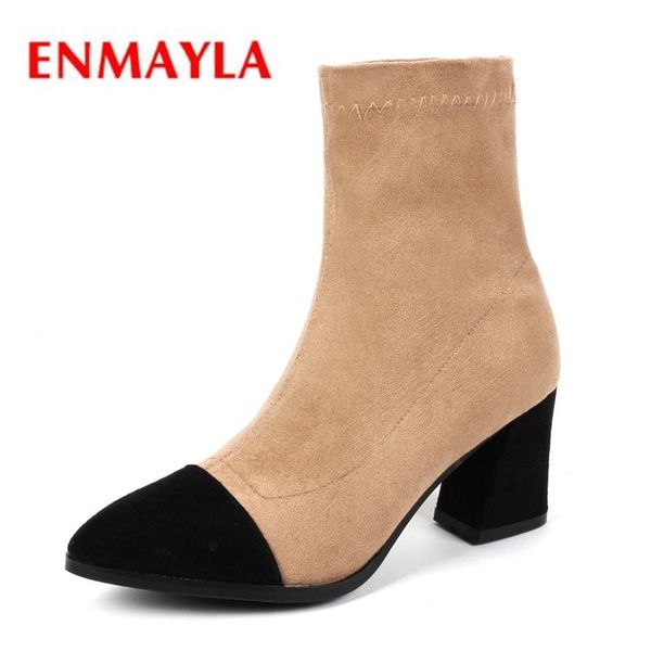 enmayla pointed toe basic slip-on ankle winter boots women shoes botas mujer square heel boots big size 34-42 zyl1897, Black
enmayla pointed toe basic slip-on ankle winter boots women shoes botas mujer square heel boots big size 34-42 zyl1897, Black