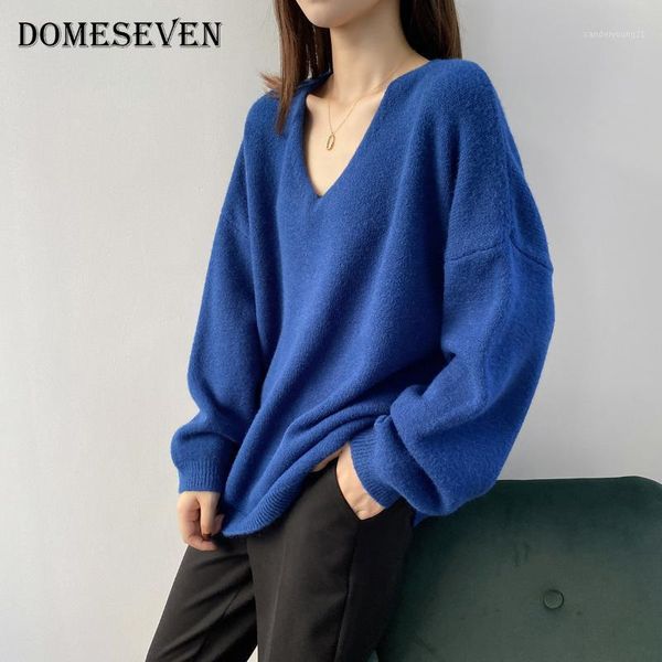 women's sweaters korean style v-neck long sleeve loose sweater 2021 autumn winter casual oversize women's warm pullovers ladies k, White;black
women's sweaters korean style v-neck long sleeve loose sweater 2021 autumn winter casual oversize women's warm pullovers ladies k, White;black