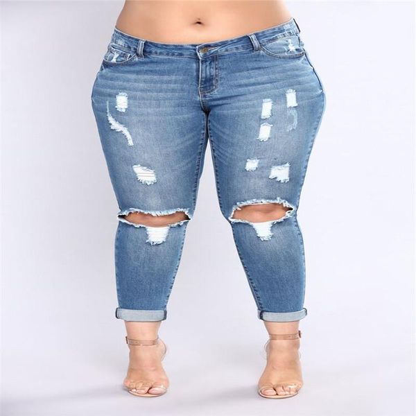 women's jeans women skinny high waist blue denim pencil pants ripped hole washed boyfriend femme large size bupush up
women's jeans women skinny high waist blue denim pencil pants ripped hole washed boyfriend femme large size bupush up