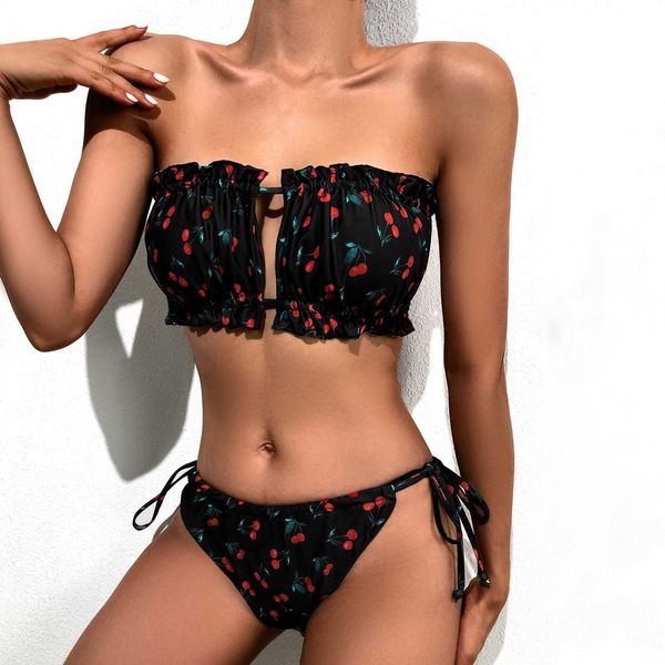 fashion bikini floral print breast pad swimwear split bathing women swimsuit women's swimming suit, White;black
fashion bikini floral print breast pad swimwear split bathing women swimsuit women's swimming suit, White;black
