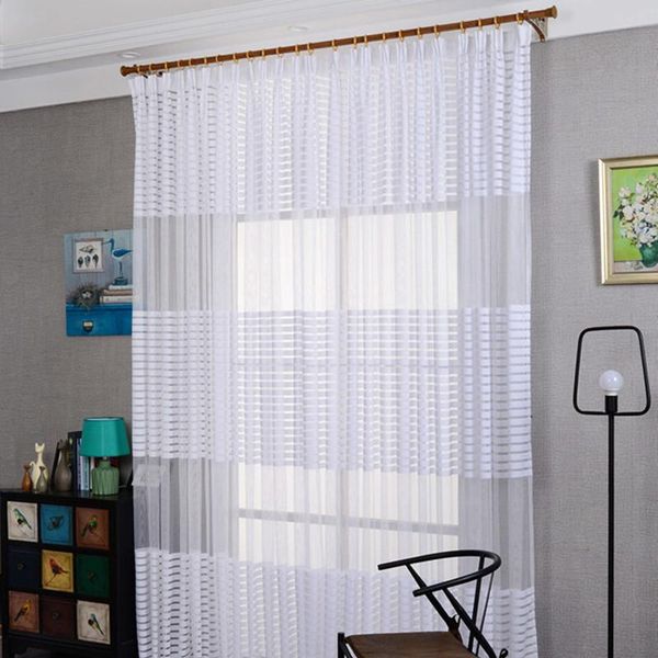 white striped pattern tulle curtains fashion white voile curtains bedroom living room window screening decoration home textile
white striped pattern tulle curtains fashion white voile curtains bedroom living room window screening decoration home textile