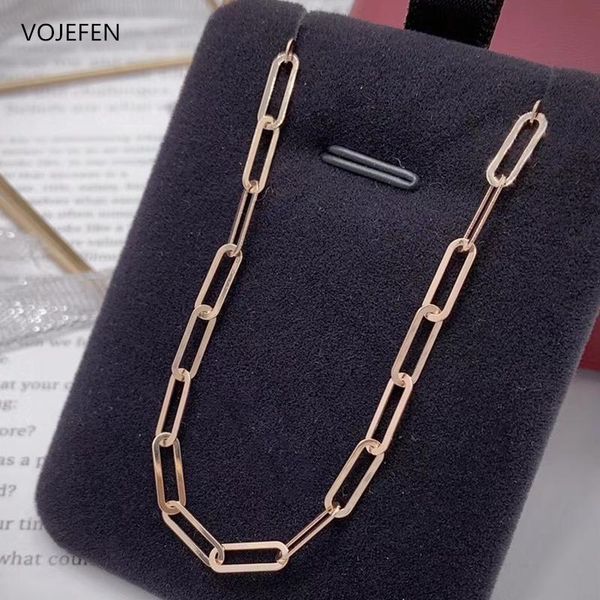 vojefen au750 18k pure gold paperclip chain choker chain necklace for men/women, trendy gold jewelry necklace punk, Silver
vojefen au750 18k pure gold paperclip chain choker chain necklace for men/women, trendy gold jewelry necklace punk, Silver