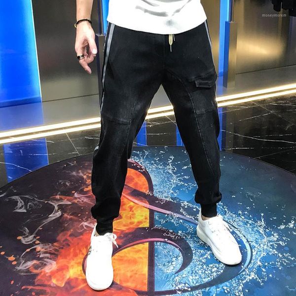 men's jeans fashion autumn style cool and versatile side stripe stitching 2021 men's casual personality harlan man1, Blue
men's jeans fashion autumn style cool and versatile side stripe stitching 2021 men's casual personality harlan man1, Blue