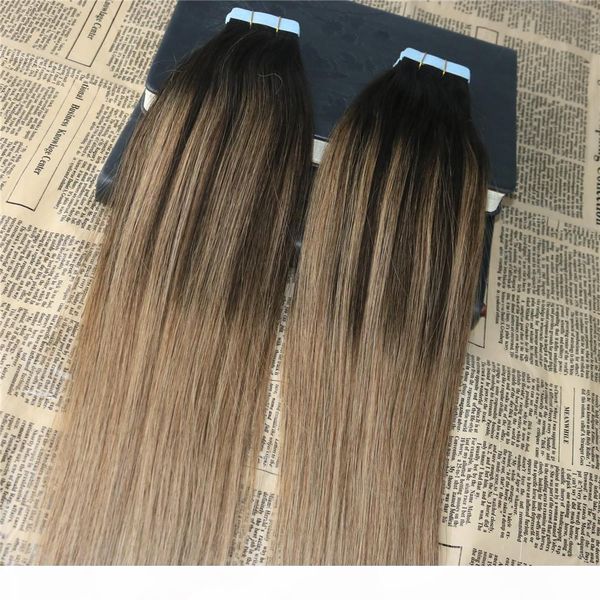 ombre color #2 dark brown fading to #6 balayage skin weft human hair extensions tape in extensons slik straight 40pcs tape on hair, Black
ombre color #2 dark brown fading to #6 balayage skin weft human hair extensions tape in extensons slik straight 40pcs tape on hair, Black