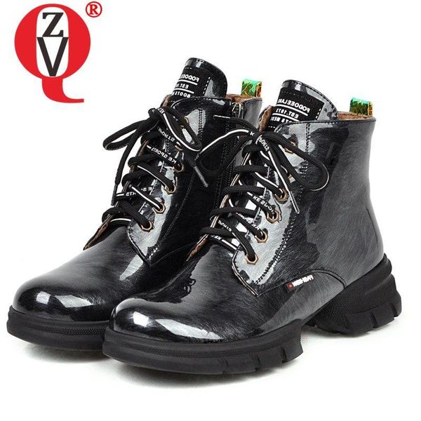 boots zvq patent leather wine red gold silver sneakers 2021 autumn winter rock cool round toe lace-up women's shoes, Black
boots zvq patent leather wine red gold silver sneakers 2021 autumn winter rock cool round toe lace-up women's shoes, Black