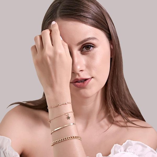 fashion pentagram bracelet new punk metal chain bracelets for women gold color bracelets & bangles jewelry gift, Golden;silver
fashion pentagram bracelet new punk metal chain bracelets for women gold color bracelets & bangles jewelry gift, Golden;silver