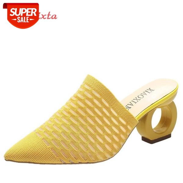 aphixta air mesh stretch fabric shoes women slippers pointed toe strange style heel mules shoe slides flip flop big size 43 #304i, Black
aphixta air mesh stretch fabric shoes women slippers pointed toe strange style heel mules shoe slides flip flop big size 43 #304i, Black