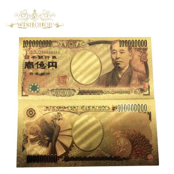 wishonor 10pcs lot color japan banknotes one hundred million yen gold banknotes in 24k gold for house decorations wmthbv
wishonor 10pcs lot color japan banknotes one hundred million yen gold banknotes in 24k gold for house decorations wmthbv