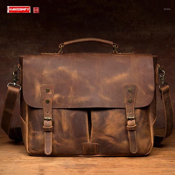 briefcases retro casual leather men handbag male business briefcase computer bag shoulder messenger vintage1
briefcases retro casual leather men handbag male business briefcase computer bag shoulder messenger vintage1