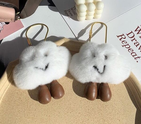 11cm big pompoms keychain cute sweet white cloud designer handbag key ring fluffy faux rabbit fur charm pom pom keychains for bag car, Silver
11cm big pompoms keychain cute sweet white cloud designer handbag key ring fluffy faux rabbit fur charm pom pom keychains for bag car, Silver