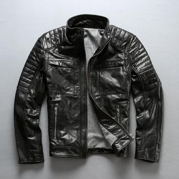 2020 fashion motorcycle jacket black cow leather jacket men pockets slim fit moto biker for men causal skin coat
2020 fashion motorcycle jacket black cow leather jacket men pockets slim fit moto biker for men causal skin coat
