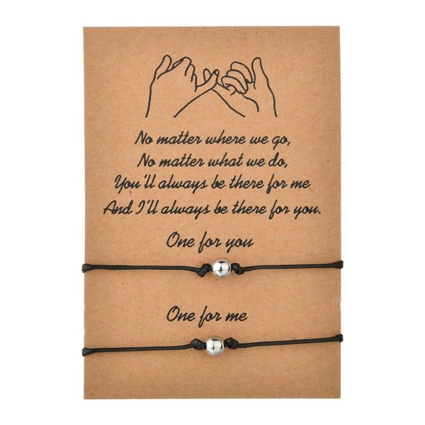 beaded, strands simple retro round beads wax line hand-woven couple card bracelet hand rope, Black
beaded, strands simple retro round beads wax line hand-woven couple card bracelet hand rope, Black