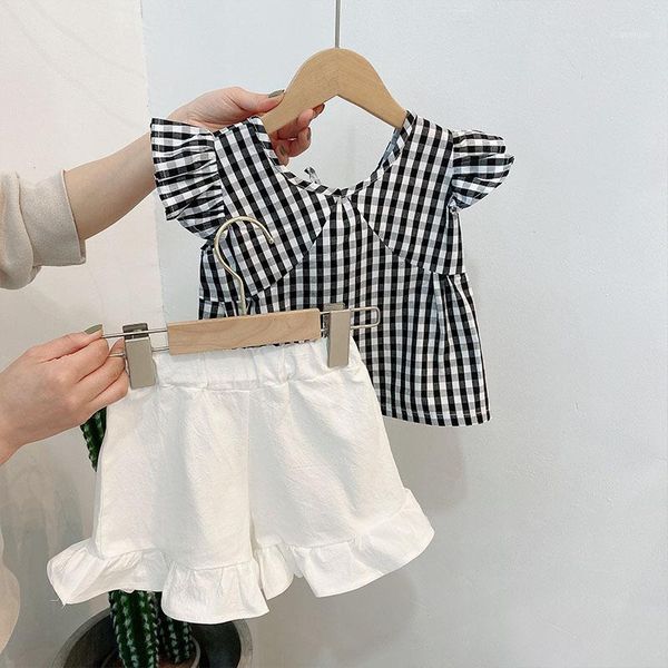 clothing sets 2021 arrival girls flying sleeveless button + shorts pants kids 2 pcs children summer clothes suit 18m-6y costume1, White
clothing sets 2021 arrival girls flying sleeveless button + shorts pants kids 2 pcs children summer clothes suit 18m-6y costume1, White