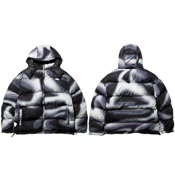 men hip hop parka jacket streetwear gradient print hooded jacket windbreaker harajuku cotton winter padded jacket coat warm, Black;brown
men hip hop parka jacket streetwear gradient print hooded jacket windbreaker harajuku cotton winter padded jacket coat warm, Black;brown