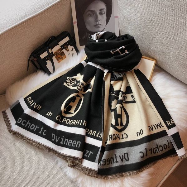 luxury designer scarf for women winter cashmere wram pashmina long 180x65cm classic letter and logo style high quality, Blue;gray
luxury designer scarf for women winter cashmere wram pashmina long 180x65cm classic letter and logo style high quality, Blue;gray