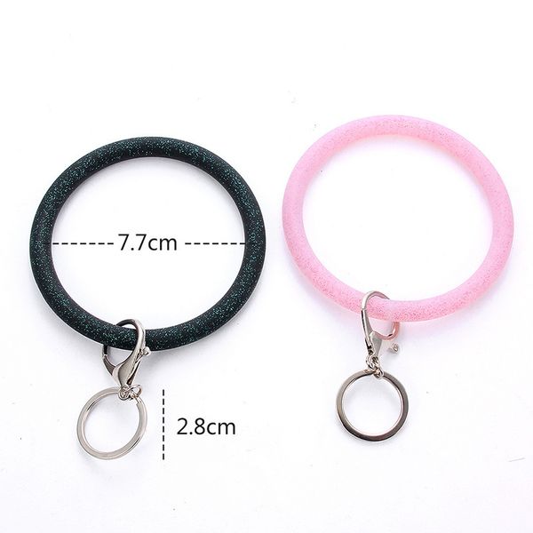 fashion round bracelet bangle glitter silicone key ring bracelet sports wristband keychain hand chain jewelry car keyrin, Slivery;golden
fashion round bracelet bangle glitter silicone key ring bracelet sports wristband keychain hand chain jewelry car keyrin, Slivery;golden