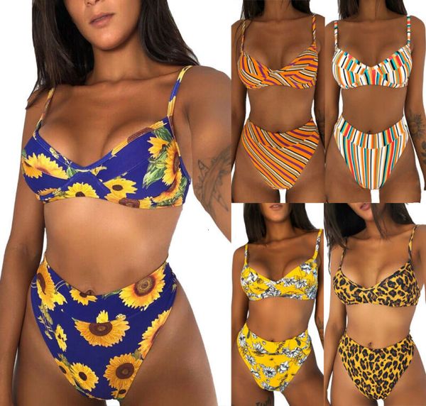 2020 new women push-up padded bra swimwear floral stripe beachwear bikini set ladyhigh waist swimsuit bathing suit tankini, Black
2020 new women push-up padded bra swimwear floral stripe beachwear bikini set ladyhigh waist swimsuit bathing suit tankini, Black