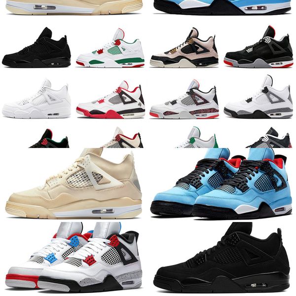4 new sail mens designer basketball shoes travis scott 4s black cat jumpman sport cool grey fire red raptors trainers athletic sneakers, White;red
4 new sail mens designer basketball shoes travis scott 4s black cat jumpman sport cool grey fire red raptors trainers athletic sneakers, White;red