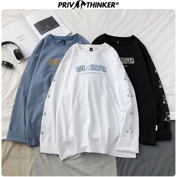 privathinker harajuku print spring men tshirts 3 colors casual long sleeve male tees korean oversize men's t-shirts 201203, White;black
privathinker harajuku print spring men tshirts 3 colors casual long sleeve male tees korean oversize men's t-shirts 201203, White;black