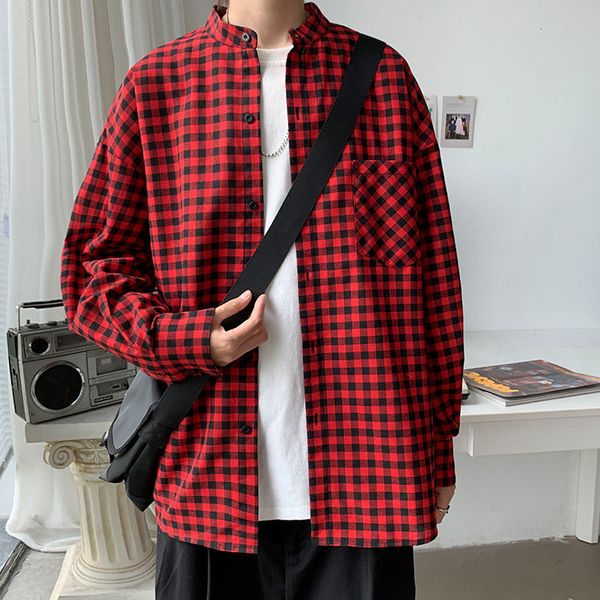 2021 men's shirts spring and winter new thin couples plaid printed sleeve shirt long male clothes dn15, White;black
2021 men's shirts spring and winter new thin couples plaid printed sleeve shirt long male clothes dn15, White;black
