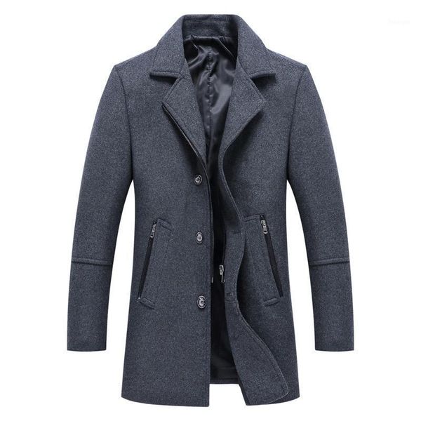 autumn winter men's thicken mid long coat polyester lapel warm clothes korean slim fitted black casual business button coat1
autumn winter men's thicken mid long coat polyester lapel warm clothes korean slim fitted black casual business button coat1