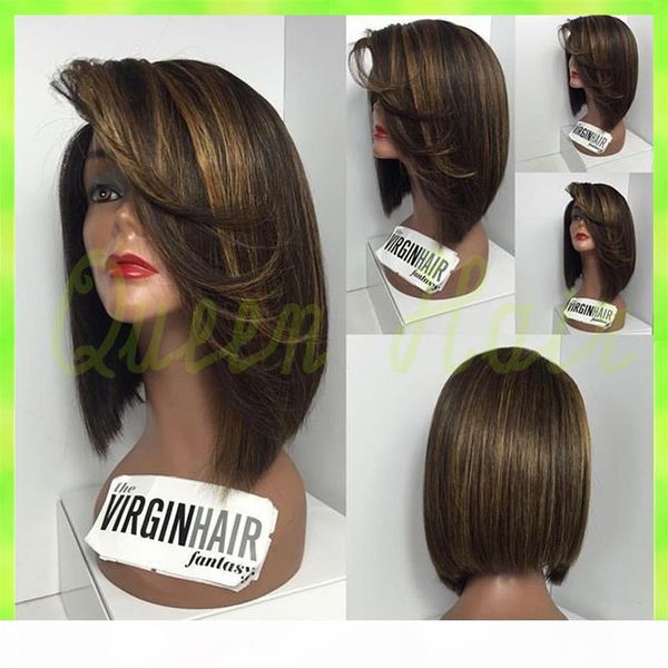7a short full lace bob wig brazilian full lace human hair wigs with bangs,glueless bob lace front wig for black women, Black;brown
7a short full lace bob wig brazilian full lace human hair wigs with bangs,glueless bob lace front wig for black women, Black;brown