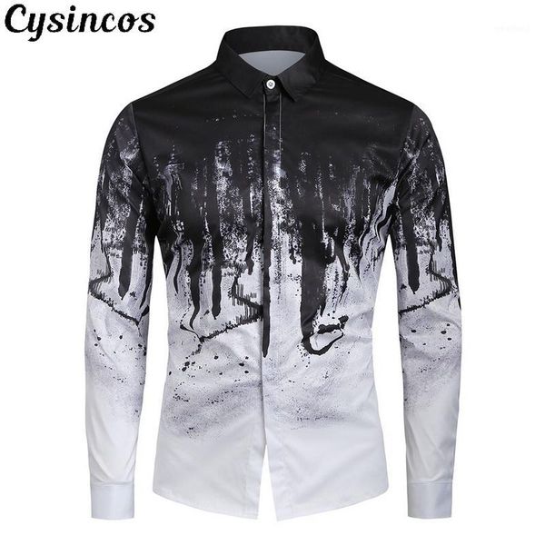 men's casual shirts cysincos men shirt camouflage printed male bottoms tee hiphop streetwear long sleeve fitness drop1, White;black
men's casual shirts cysincos men shirt camouflage printed male bottoms tee hiphop streetwear long sleeve fitness drop1, White;black