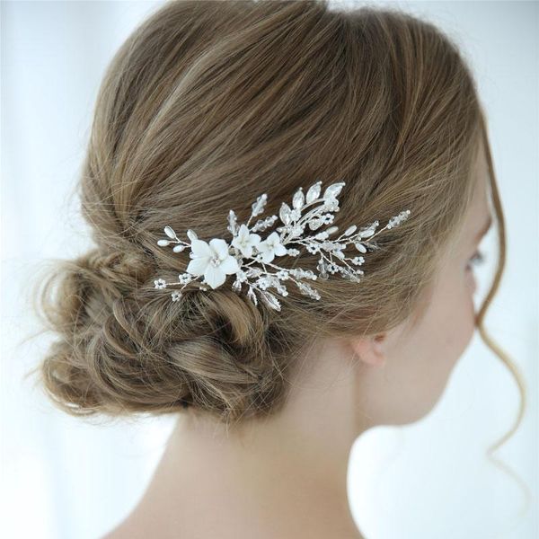 slbridal handmade wired crystal pearl flower leaf wedding hair clip barrettes bridal headpieces hair accessories bridesmaids, Golden;silver
slbridal handmade wired crystal pearl flower leaf wedding hair clip barrettes bridal headpieces hair accessories bridesmaids, Golden;silver
