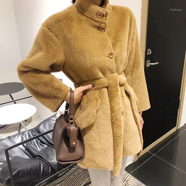 2020 autumn and winter thick ladies fur jackets faux fur waist belt fashion jacket women's warm jacket1, Black
2020 autumn and winter thick ladies fur jackets faux fur waist belt fashion jacket women's warm jacket1, Black