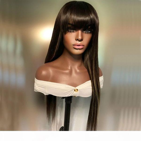 malaysia silky straight highlight human hair lace front wigs with bangs brown blonde human hair 180density full lace wigs, Black;brown
malaysia silky straight highlight human hair lace front wigs with bangs brown blonde human hair 180density full lace wigs, Black;brown