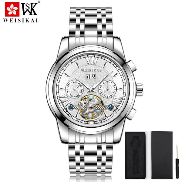 weisikai mice mens часы лучшие роскошные механические наручные часы мужчины из нержавеющей стали из нержавеющей стали водонепроницаемые часы, Silver
weisikai mice mens часы лучшие роскошные механические наручные часы мужчины из нержавеющей стали из нержавеющей стали водонепроницаемые часы, Silver