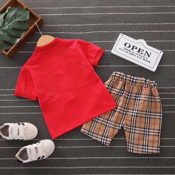 children 2pcs outfits a5648 kids boys plaid short sleeve shirt+shorts plaid baby polo summer clothing designer srhgp
children 2pcs outfits a5648 kids boys plaid short sleeve shirt+shorts plaid baby polo summer clothing designer srhgp