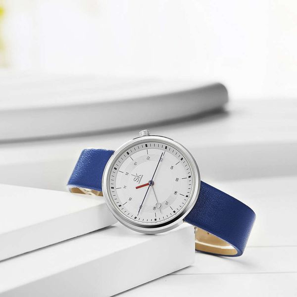 student style men's shengke round new long second hand japanese movement pu leather strap watch men's, Slivery;brown
student style men's shengke round new long second hand japanese movement pu leather strap watch men's, Slivery;brown