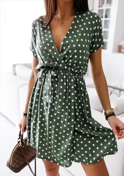 womens summer fashion mini dress short sleeve v neck ladies polka dot dreeses split vestidos for femela boho beach holiday dress, Black;gray
womens summer fashion mini dress short sleeve v neck ladies polka dot dreeses split vestidos for femela boho beach holiday dress, Black;gray