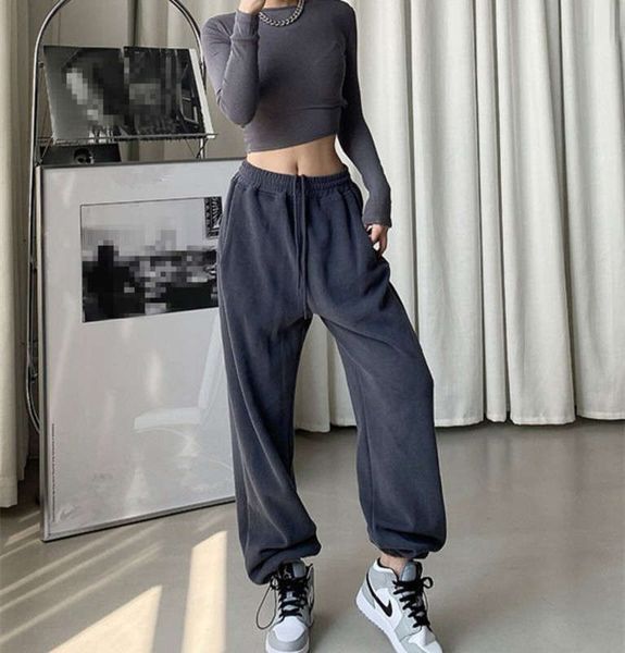 dqstore new style high waist drawstring loose thin, corset foot and plush sports casual harun pants for women, Black;gray
dqstore new style high waist drawstring loose thin, corset foot and plush sports casual harun pants for women, Black;gray
