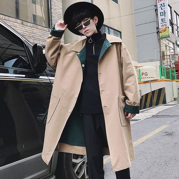 men's windbreaker jacket 2019 autumn and winter new handsome long double-faced windbreaker warm jacket youth men's clothing1, Black
men's windbreaker jacket 2019 autumn and winter new handsome long double-faced windbreaker warm jacket youth men's clothing1, Black