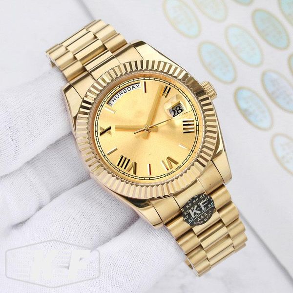 rose gold fashion luxury mens sapphire designer mechanical automatic movement daydate watch wristwatches folding buckle watches, Slivery;brown
rose gold fashion luxury mens sapphire designer mechanical automatic movement daydate watch wristwatches folding buckle watches, Slivery;brown