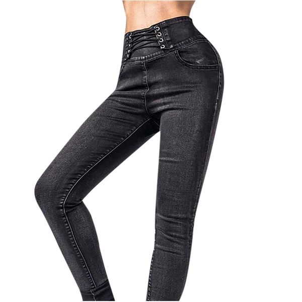 jeans high waist jeans women 2020 autumn winter stretch denim pants black washed slim skinny female trousers y1214, Blue
jeans high waist jeans women 2020 autumn winter stretch denim pants black washed slim skinny female trousers y1214, Blue